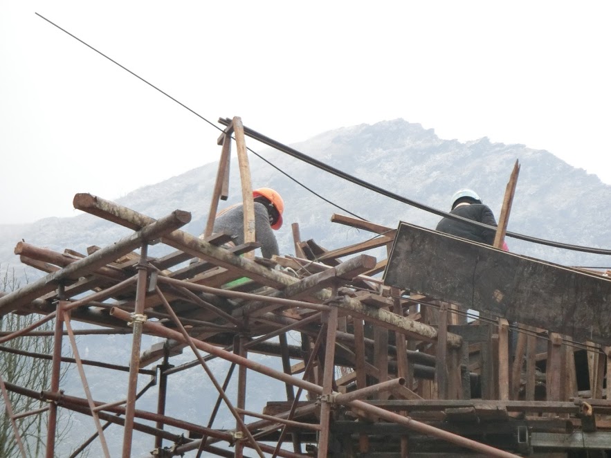 Chùm ảnh xây dựng Chánh điện Tết Nguyên Đán Mậu Tuất 2018